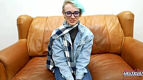 i love watching blue haired raven fingered fucked then swallow cum