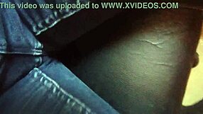 Gretala blues her jeans in sultry brunette mature tease