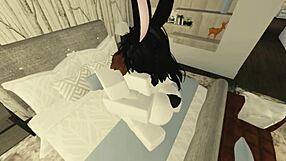 Furtive thrusts ignite passion inside roblox condo shadows