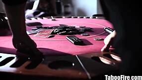 Masked thugs pound blonde teen's all holes