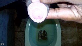 Boy Pees While Black Man Pisses in Urination Scene