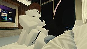 Furtive thrusts ignite passion inside roblox condo shadows