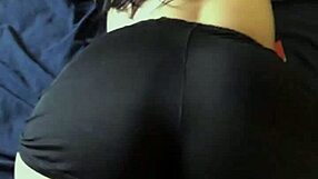 My 18yo perfect white ass pounded hard without pulling down shorts