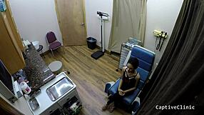 hot latina nurse sandra chappelle gapes pussy bent over backstage