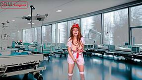 Nurse does kinky acts in front of her patient joi solo