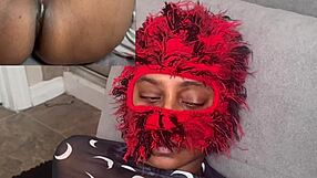 ebony fails no-moaning challenge as wet pussy gets eaten to squirting explosion!