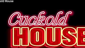 naughty bride flashes for cuck before double anal creampie