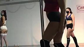 doctorita argenta strips sexy on the hospital pole for patients