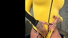 Ever craved tarantino cosplay with susy gala slurping dildo in horny striptease?