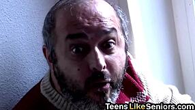 blonde secretary sucks ugly old coworker's small dick