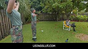 yo drill sergeant, these freeuse hot 18+ teens dani blu and callie black are yours anytime in boot camp