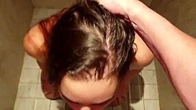 She thought toilet humiliation ended with piss facial but then came deepthroat facefucks slaps spits