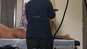 dick flash caught on camera during sneaky handjob massage