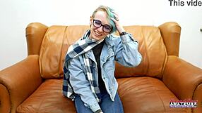 i love watching blue haired raven fingered fucked then swallow cum