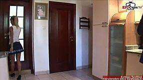 damn skinny blonde 18yo student with small tits craves anal