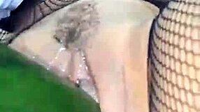 สาวโคลอมเบียอวบ ควยกระต่ายเย็ดแตงกวาหีจนฉ่ำแตก