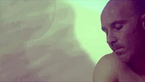 luca borromeo slips into erotic sensual massage with shaved natural tits tease