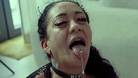 brazilian milf morgan xx gags on cock then fists her ass wide