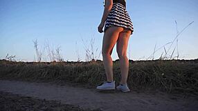 you gotta see this hot asian flashing her panties upskirt in sneaky voyeur tease