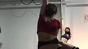 doctorita argenta strips sexy on the hospital pole for patients