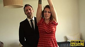 Can British Submissive Ava Austen Take Brutal Facefucking in Skirt?