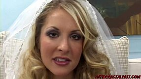 Chelsie Rae fucks bbc for bridal dress in wild interracial