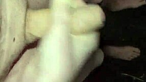 guy jerks huge cock naked outside at night