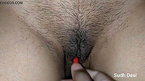 my desi chut stuffed with finger and pen