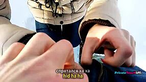 Stepsister Russian's Outdoor Deepthroat Cum Swallow Blowjob Turns Me On Most!