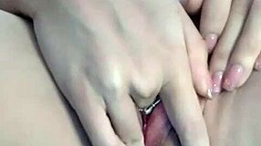 Petite Asian Teases Dripping Pussy Masturbation in Sultry Solo Play
