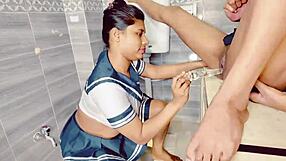 Two desi girls bent over sharing dick cumshots doggystyle