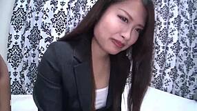 Stunning Shy Japanese Office Lady Tempted into Secret Blowjob Bliss