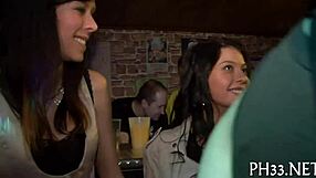 wild party turns into hardcore group fucking with cumshots everywhere