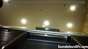 girlfriend's shaved pussy tastes yummy in kitchen pov!!