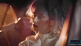 Big Round Ass Milf Blonde Polina STRIPTEASE Playboy Convertible