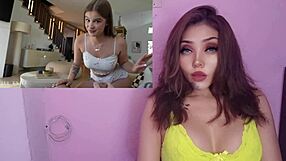 I give my petite cheating stepsis hot sex lessons