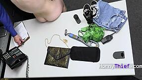 Pleasure Thief Punished with Vibrator Torment in Office Garage Regret