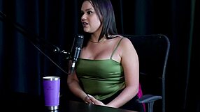 Maria Bittencourt's First Escort Video with Two Men in Sheer Red Lingerie