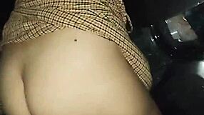 horny latina puta can't hold back gets fucked publicly on beach car flashing tits ass