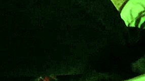 her fingers slide deep into wet pussy through striped cotton panties teasing endlessly