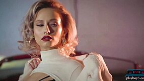 Big Round Ass Milf Blonde Polina STRIPTEASE Playboy Convertible