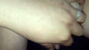 mom catches porn watch. jerks thick cumshot handjob wildly!