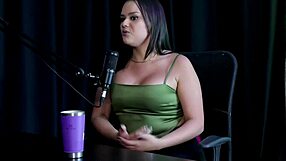 Maria Bittencourt's First Escort Video with Two Men in Sheer Red Lingerie