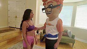 angel gostosa bounces big dick reverse cowgirl in wild cum bash