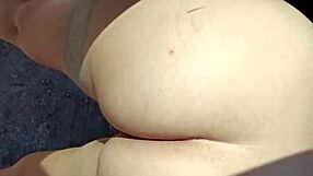 horny mexican puta flashes her fat ass outdoors and lets strangers grope it wildly