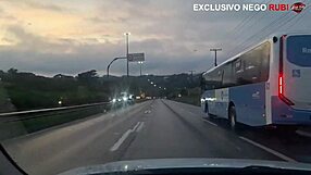 old cuckold watches huge black cock arrombar my pussy outdoor flashing public humiliation