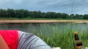 Sweet Stepsister Sucks My Cock Outdoors in Homemade Amateur Action