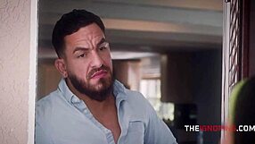 seducing family bent over doggystyle for debt facial