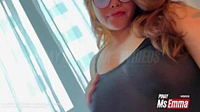 hey cute filipina stepdaughter flashes big boobs hairy pussy on cam