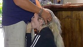 Cute Blue-Eyed Blonde Teen Bends Over Monster Cock Doggystyle Creampie